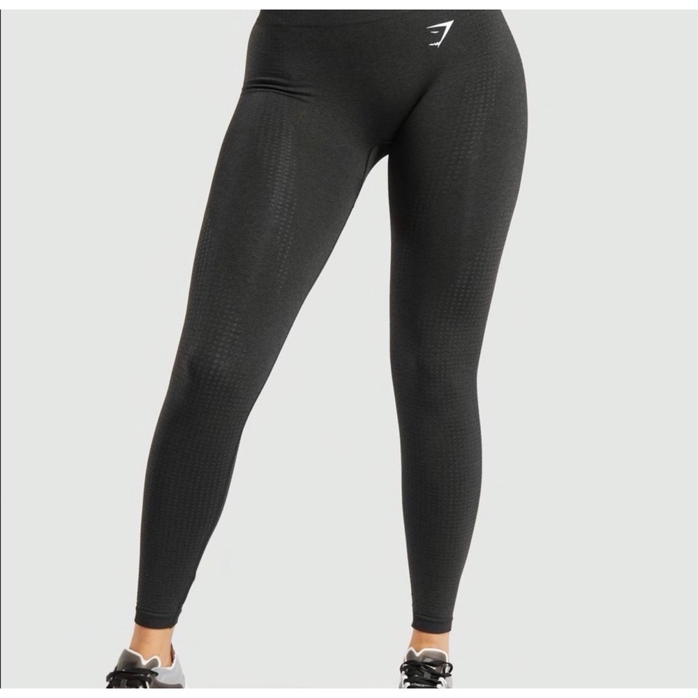 Gymshark Vital Seamless Leggings Black High Waisted Yoga Gym Pants M